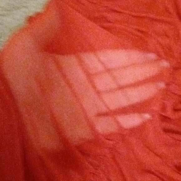 Red sheer synch dress - Picture 3 of 3